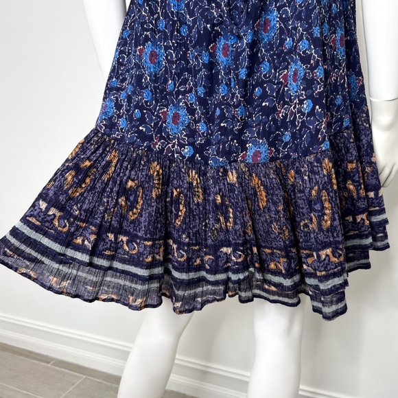 Free People Lyla Flowy Swing Floral Print Mini Dress in Navy Combo Womens Size S - Picture 16 of 16